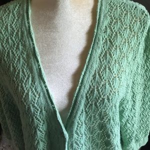 Liz & Me Crocheted Cardigan
